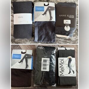 Vera Wang, WHBM, MeMoi, Loft, Anne Klein set of 6 tights